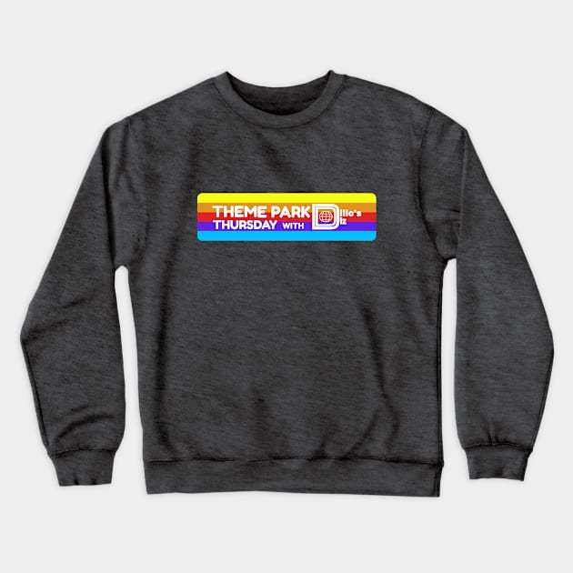 Theme Park Thursday with Dillo's Diz Crewneck Sweatshirt by Dillo’s Diz